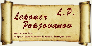 Lepomir Popjovanov vizit kartica